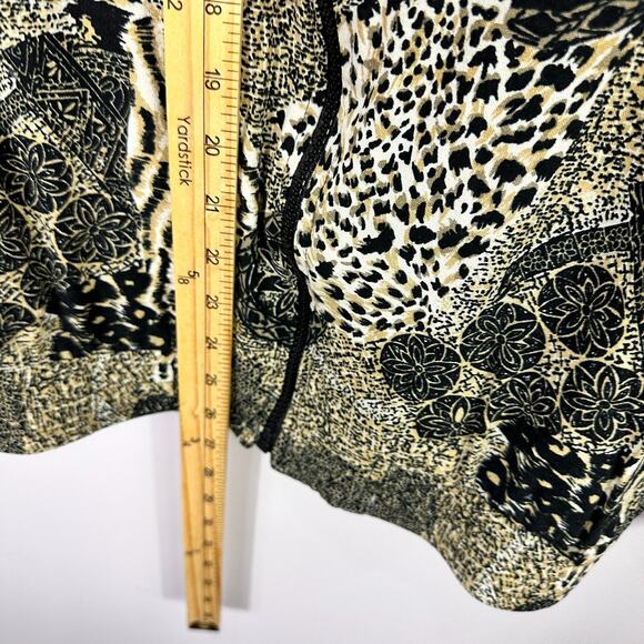Ern London Jacket M Silk Animal Print Patchwork Boho Luxe Mob Wife Statement - Picture 5 of 6